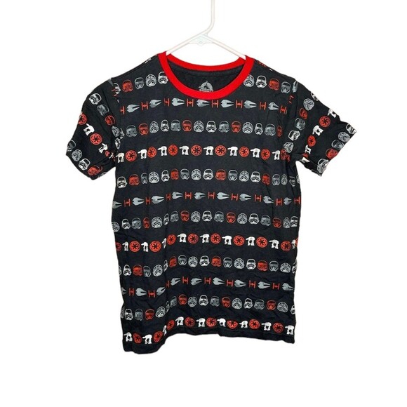 Star Wars Storm Trooper Darth Vader Shirt Black Red White Disney Store  XL 14 - Picture 1 of 4